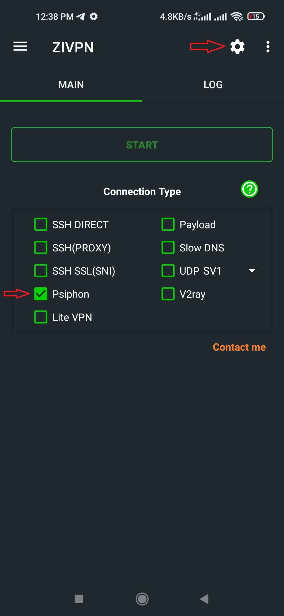 Psiphon Built-In Server